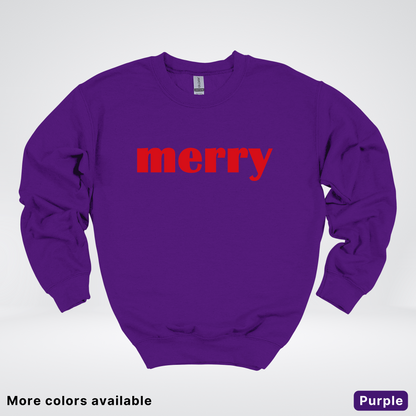 Merry - Red Design - Crewneck