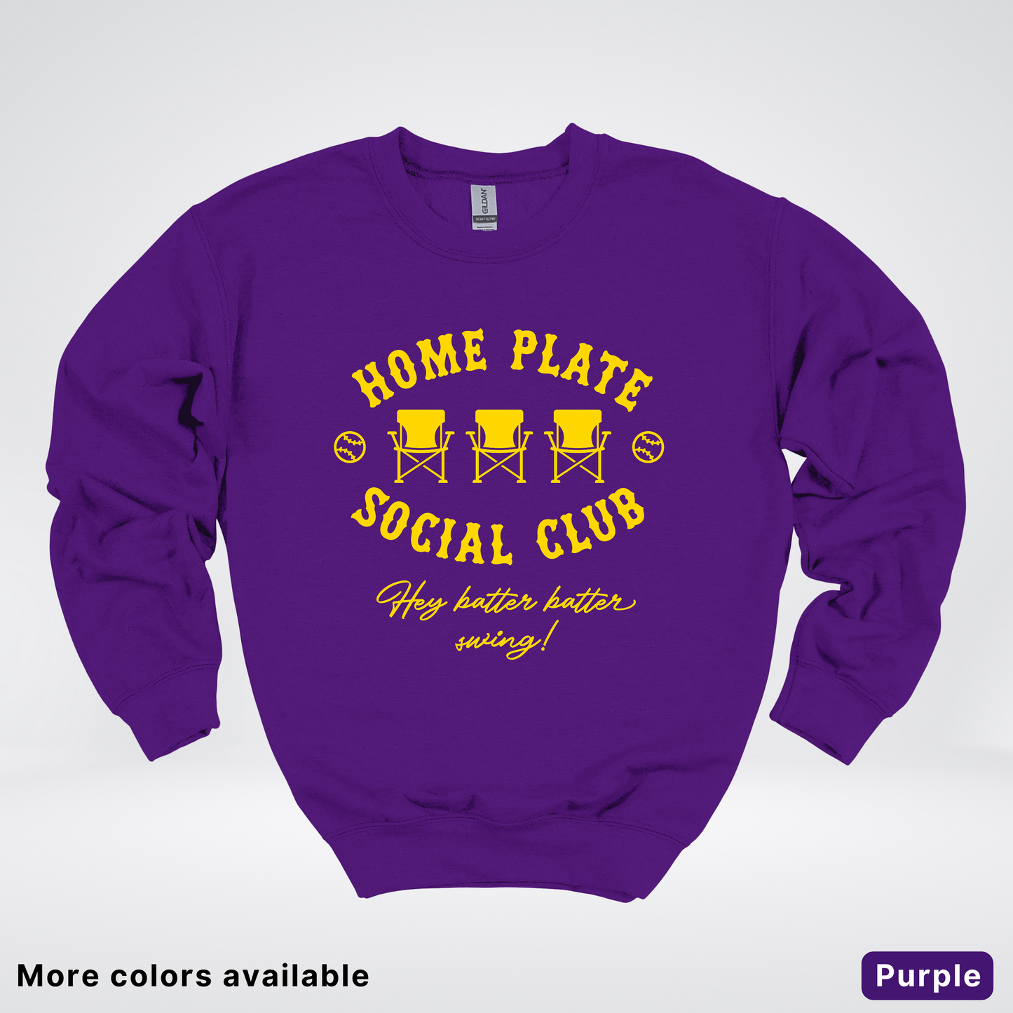 Home Plate Social Club – Gold Design - Crewneck
