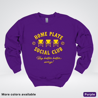 Home Plate Social Club – Gold Design - Crewneck