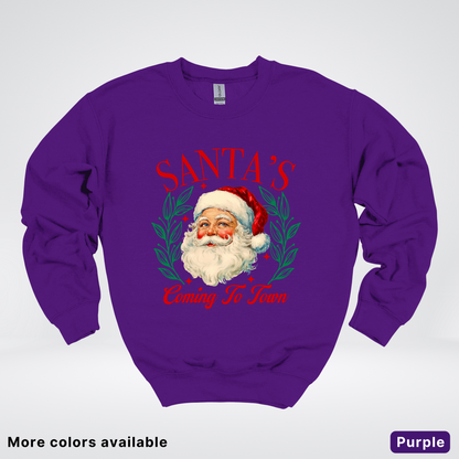 Santa's Coming To Town - Crewneck Sweatshirt