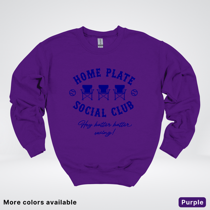 Home Plate Social Club – Navy Design - Crewneck