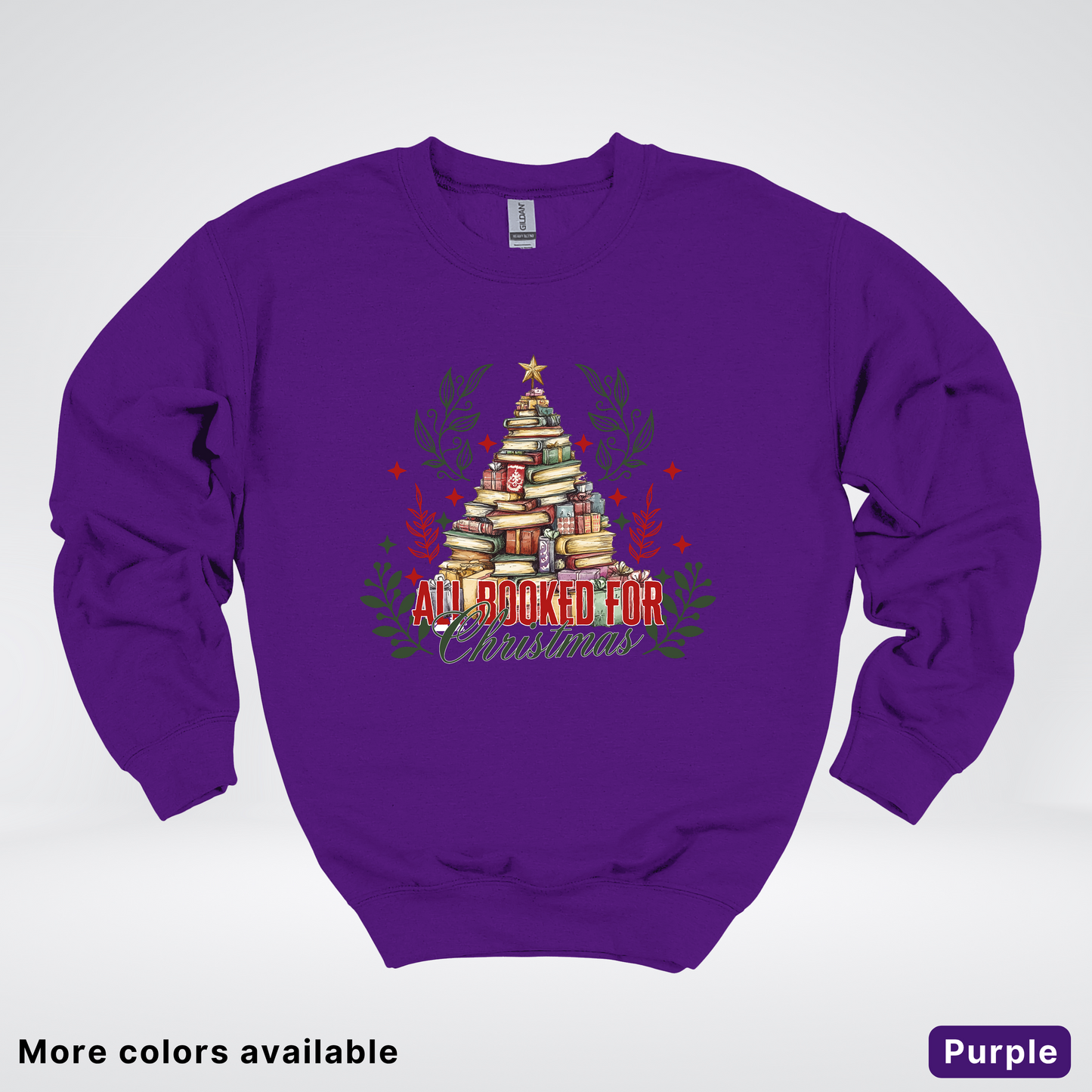 All Booked For Christmas - Crewneck Sweatshirt