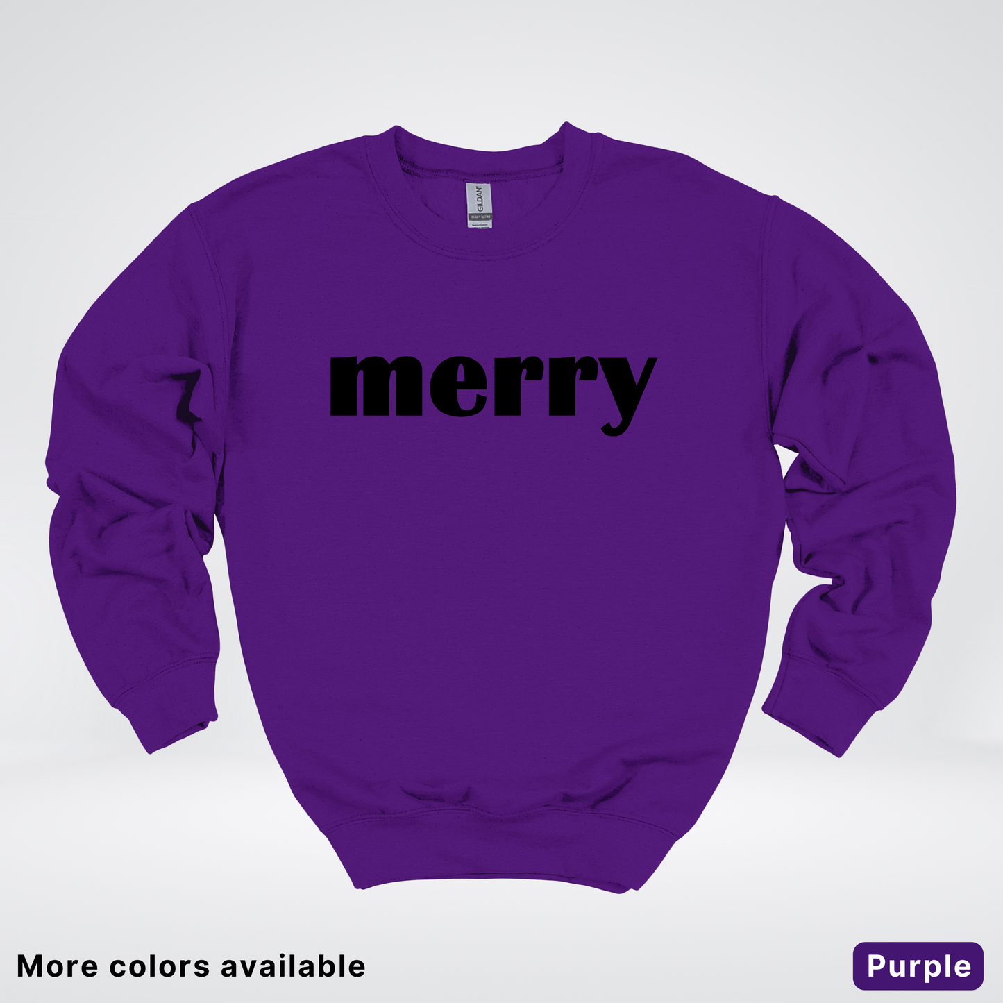 Merry - Black Design - Crewneck