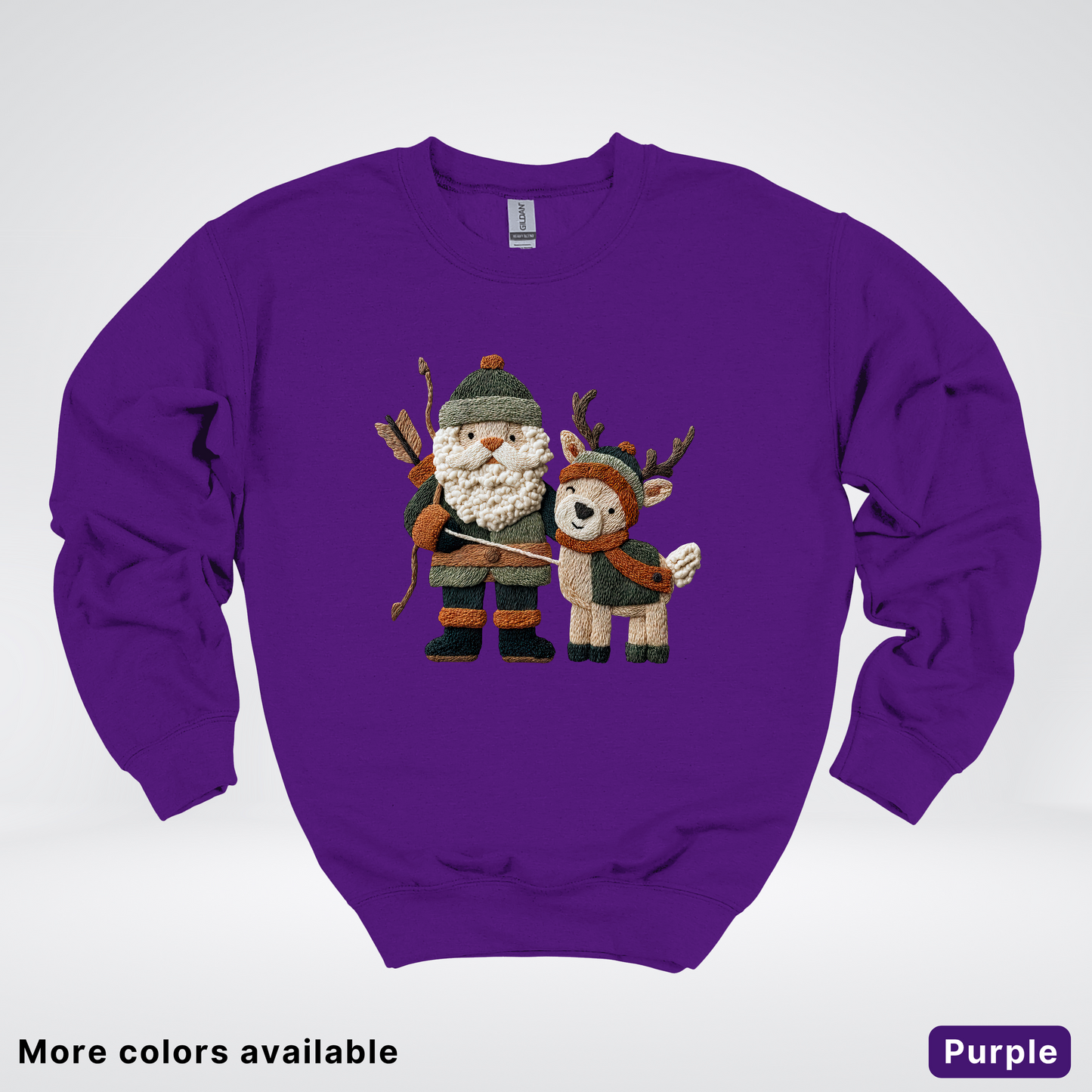Hook Yard Faux Woodland Christmas Duo - Crewneck Sweatshirt