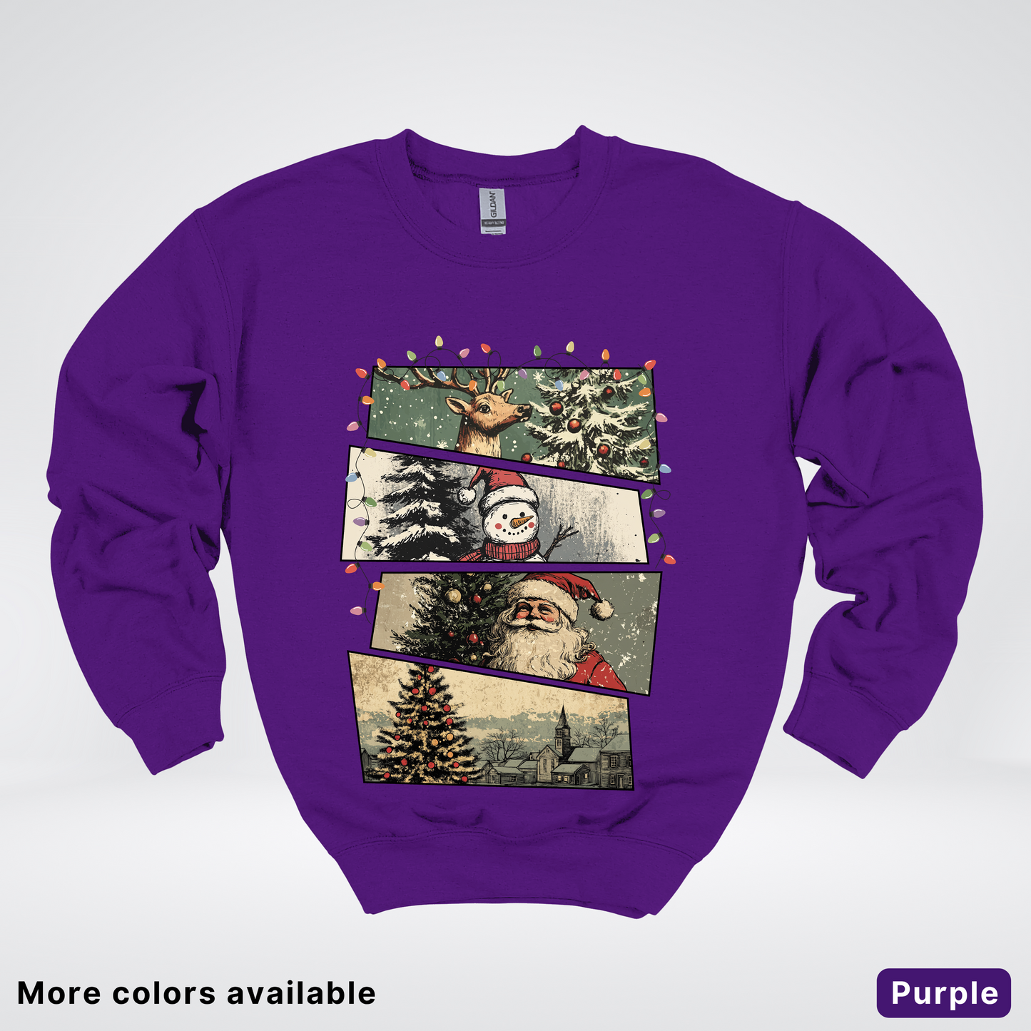 Retro Holiday Collage - Crewneck