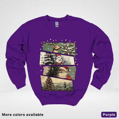 Retro Holiday Collage - Crewneck