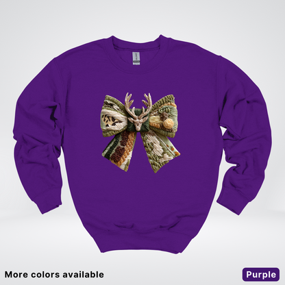 Hook Yard Faux Rustic Antler Bow - Crewneck Sweatshirt