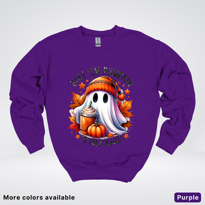 Give Em Pumpkin Ghost To Talk About - Crewneck Sweatshirts
