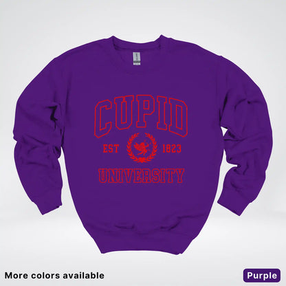 Cupid University Est 1823 - Red Design - Crewneck Sweatshirt