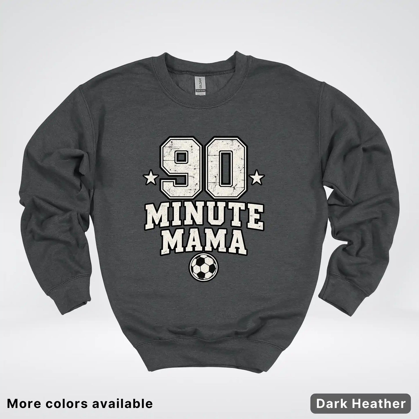 90 Minute Mama – Vintage Soccer Mom Crewneck Sweatshirt