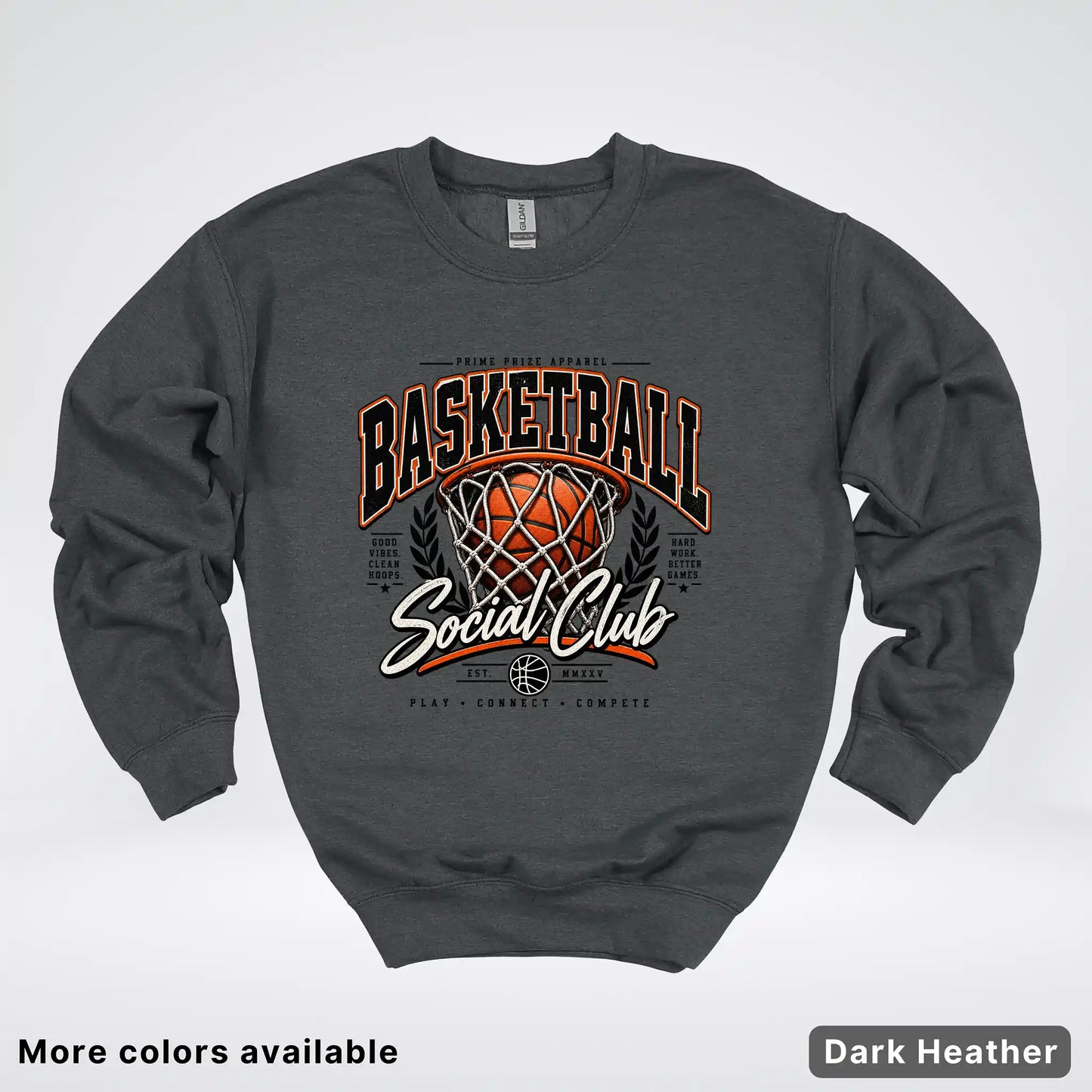Basketball Social Club – Vintage Court Crewneck Sweatshirt