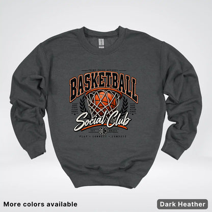 Basketball Social Club – Vintage Court Crewneck Sweatshirt