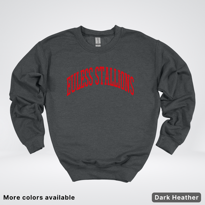 Euless Stallions – Classic Collegiate - Red Design - Crewneck Sweatshirt