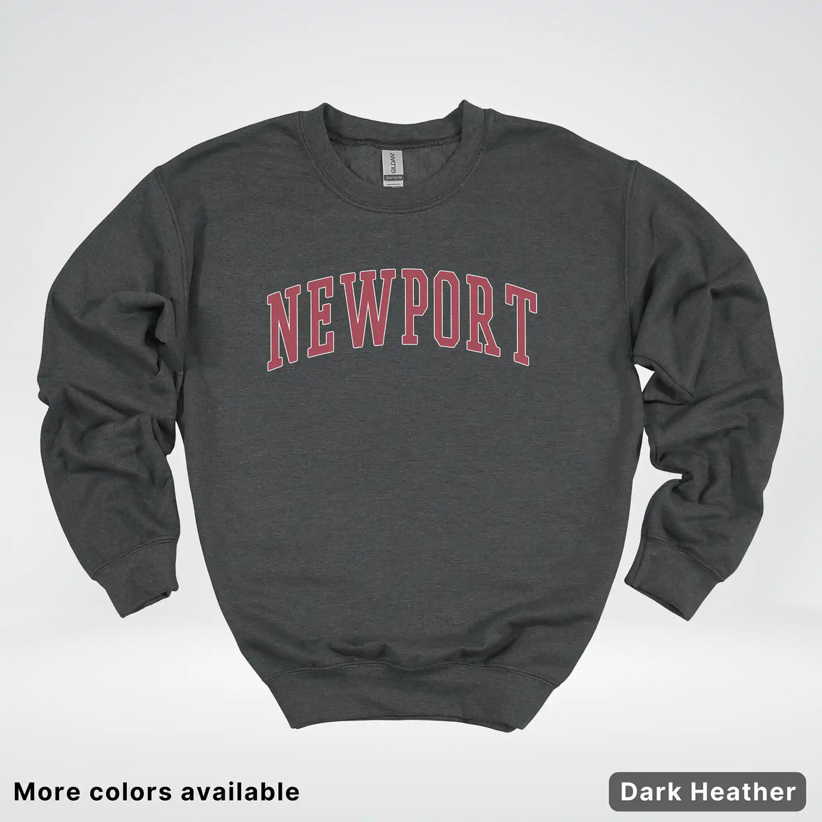 Newport Destination - Red Design - Crewneck Sweatshirt