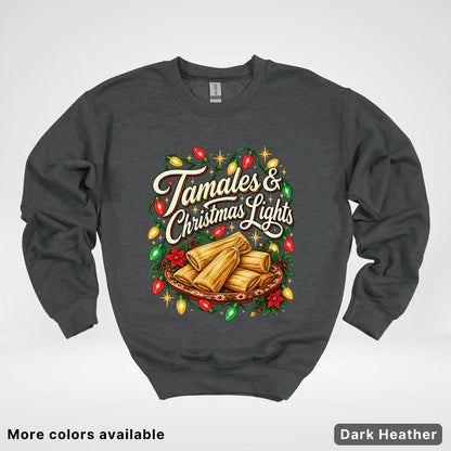 Tamales & Christmas Lights Crewneck Sweatshirt