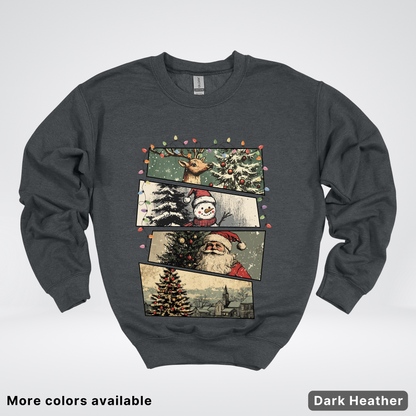Retro Holiday Collage - Crewneck