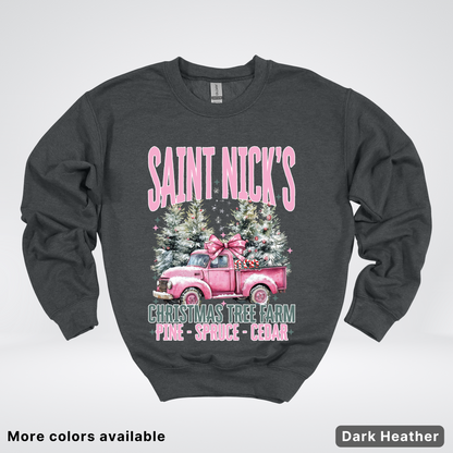 Saint Nick's Christmas Tree Farm - Crewneck Sweatshirt
