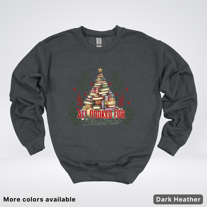 All Booked For Christmas - Crewneck Sweatshirt