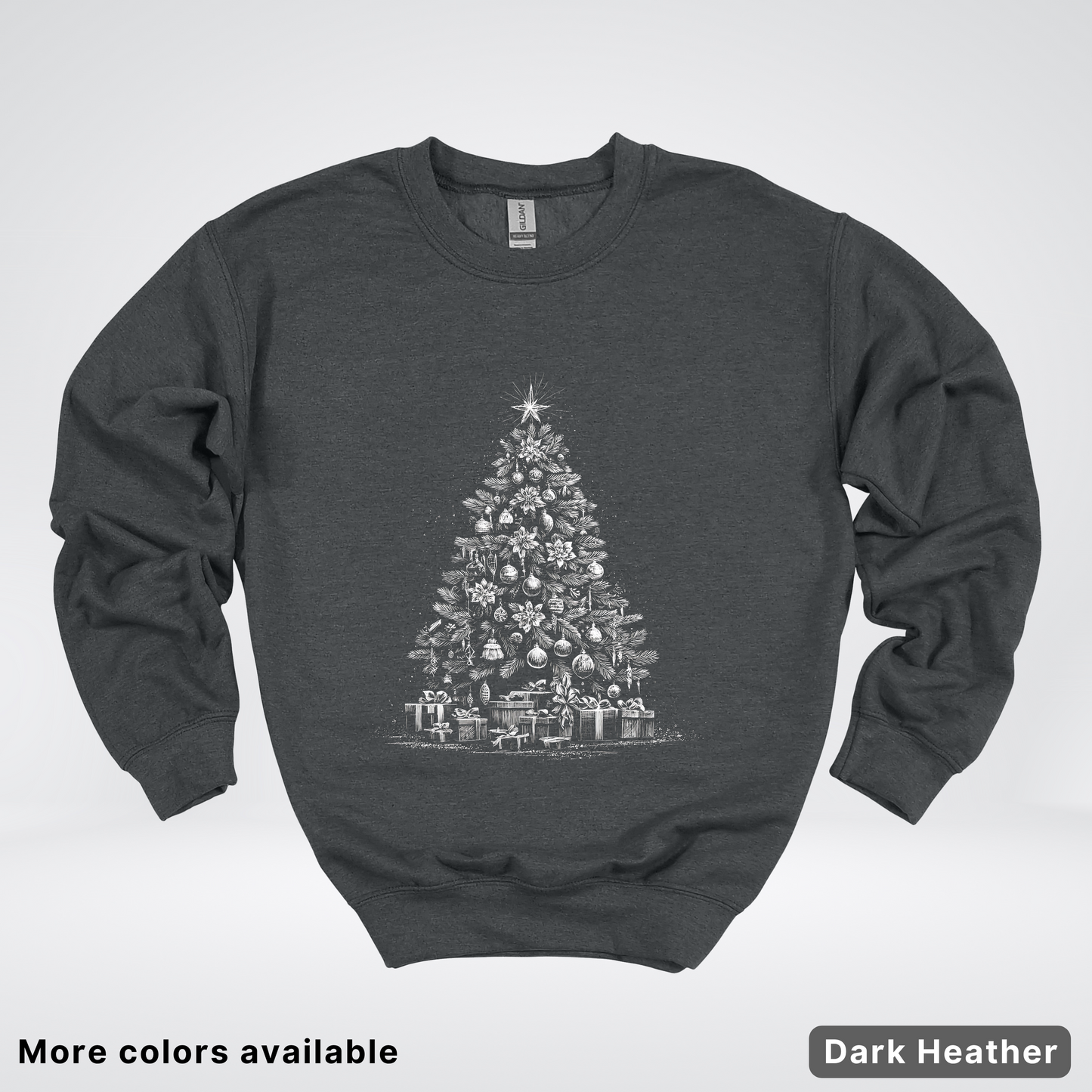 Classic Christmas Tree with Gifts - Crewneck Sweatshirt