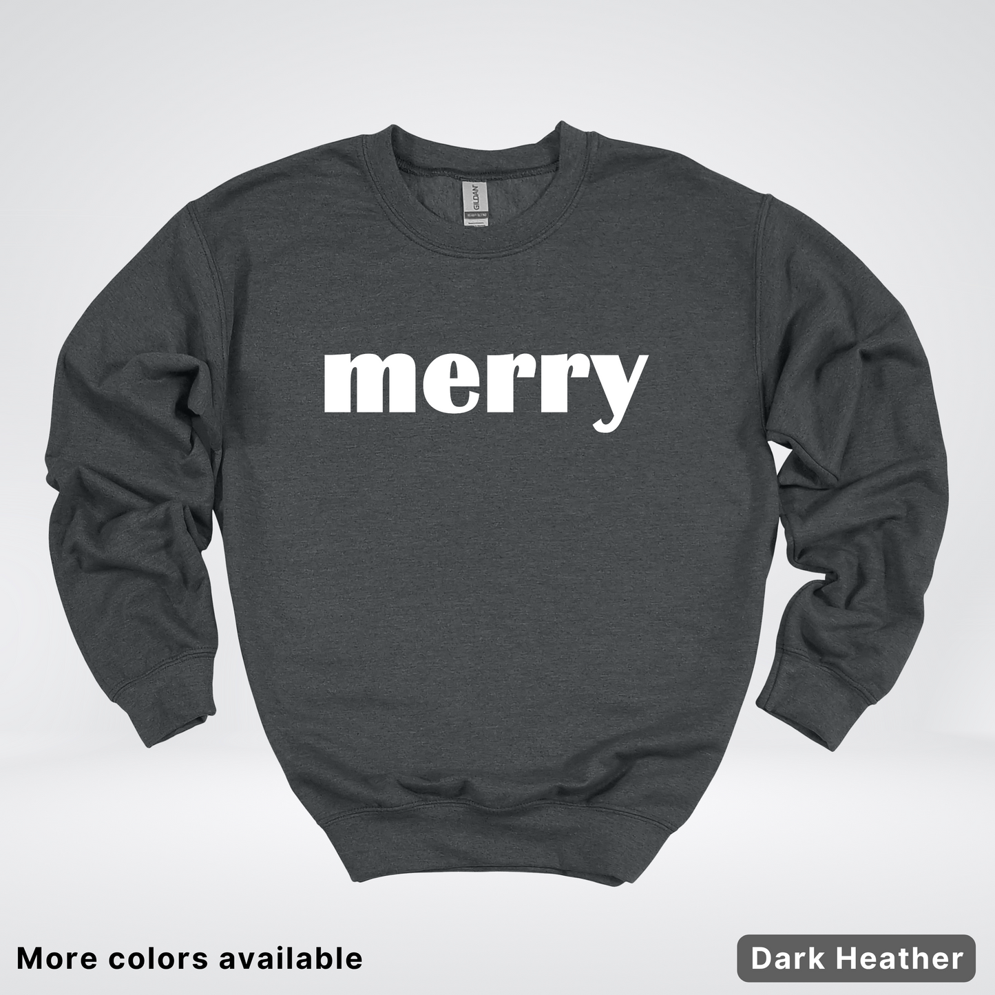 Merry - White Design - Crewneck