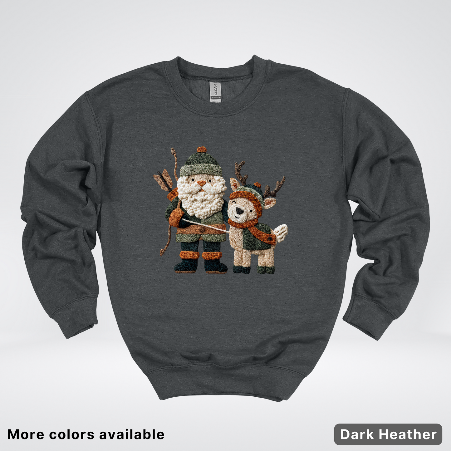 Hook Yard Faux Woodland Christmas Duo - Crewneck Sweatshirt