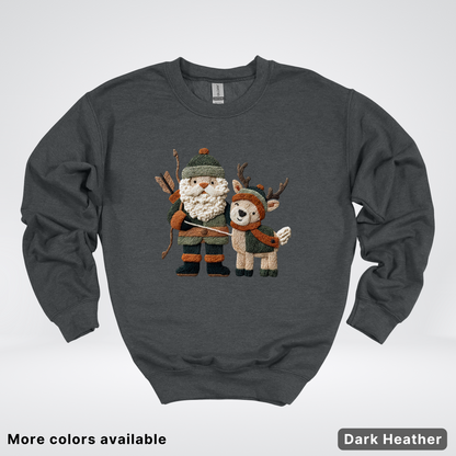 Hook Yard Faux Woodland Christmas Duo - Crewneck Sweatshirt