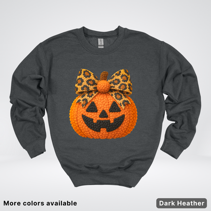 Coquette Crochet Pumpkin - Sweatshirt