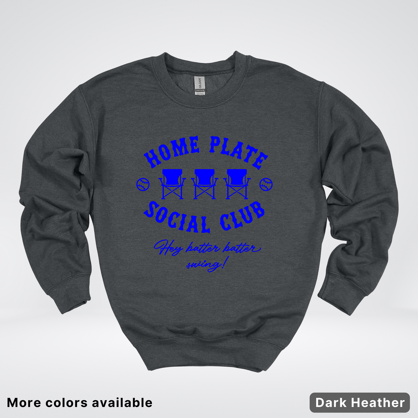 Home Plate Social Club – Blue Design - Crewneck