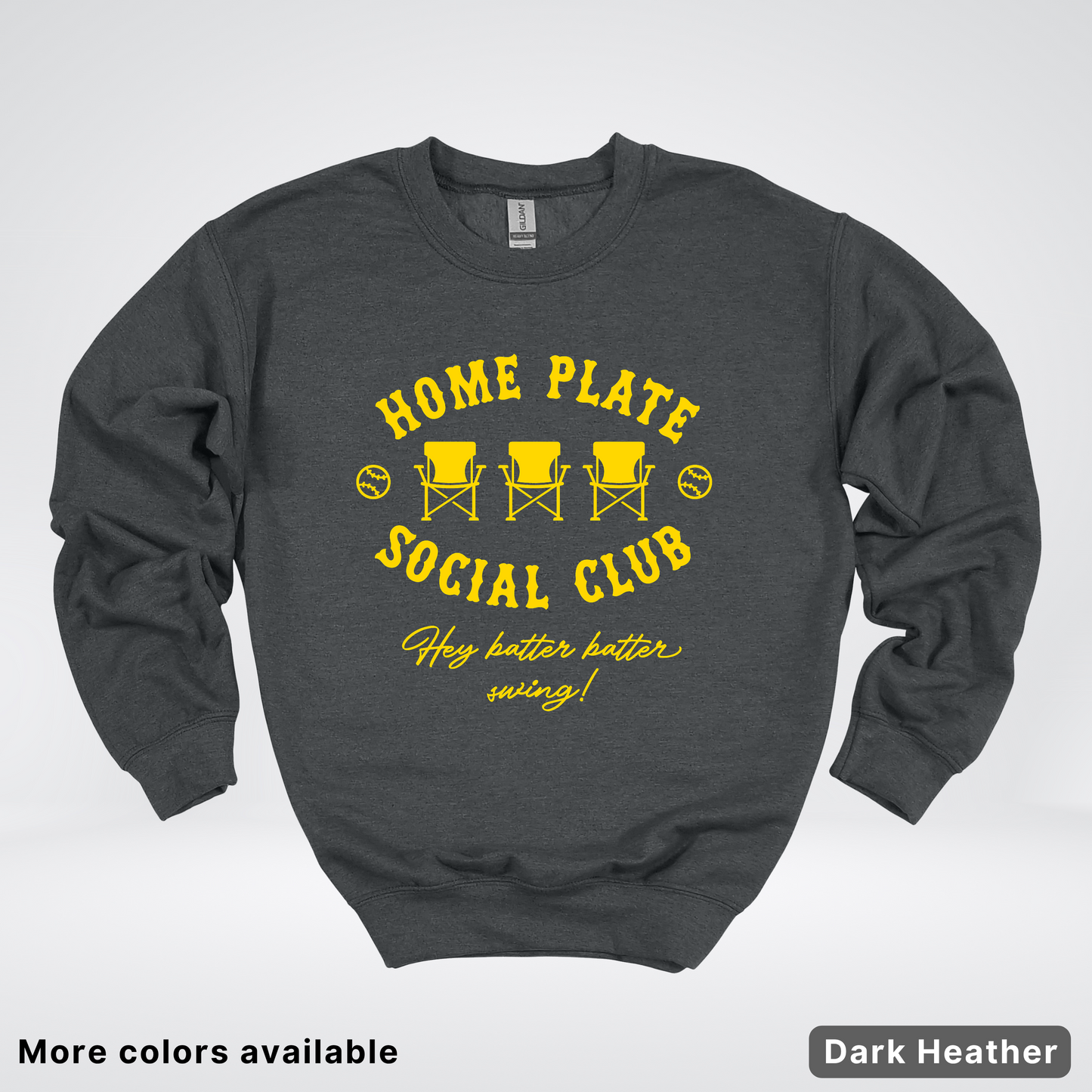 Home Plate Social Club – Gold Design - Crewneck