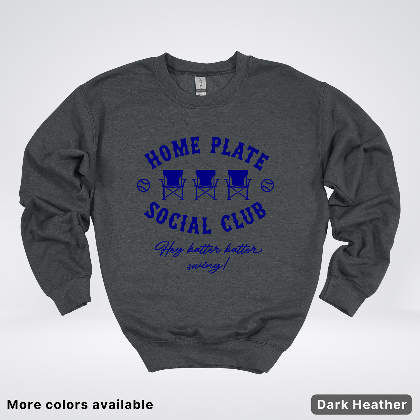Home Plate Social Club – Navy Design - Crewneck