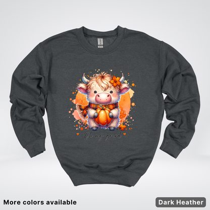 Oh My Gourd Small Cow Calf Pumpkin - Crewneck Sweatshirts