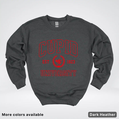 Cupid University Est 1823 - Red Design - Crewneck Sweatshirt