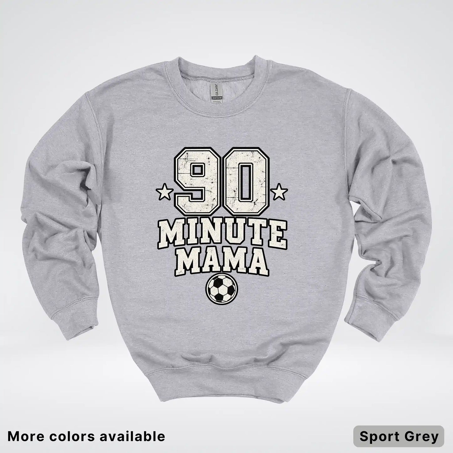 90 Minute Mama – Vintage Soccer Mom Crewneck Sweatshirt