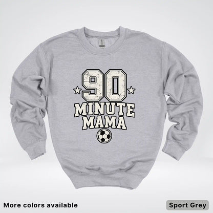 90 Minute Mama – Vintage Soccer Mom Crewneck Sweatshirt