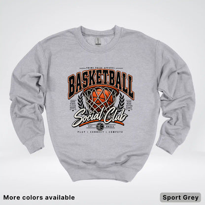Basketball Social Club – Vintage Court Crewneck Sweatshirt