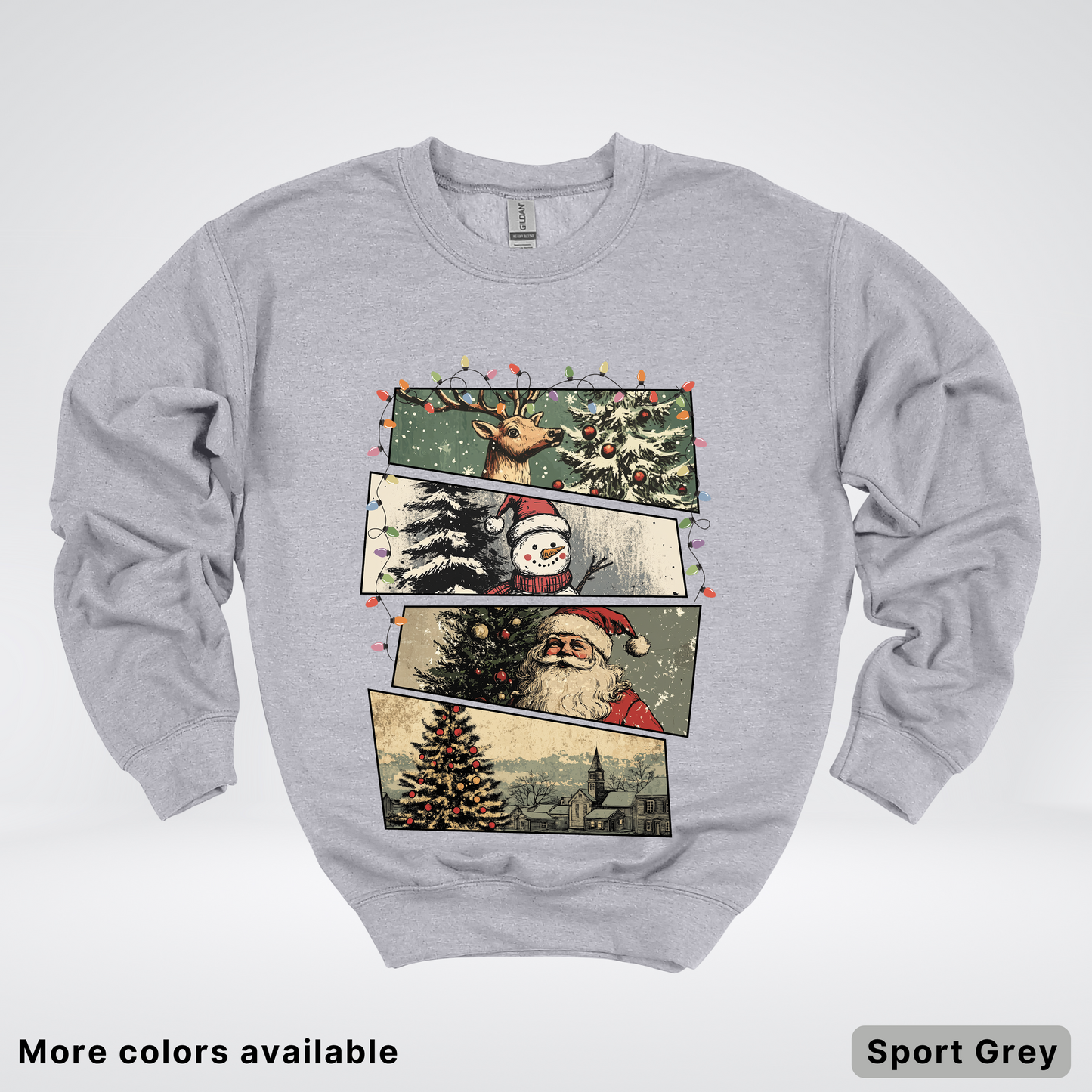 Retro Holiday Collage - Crewneck