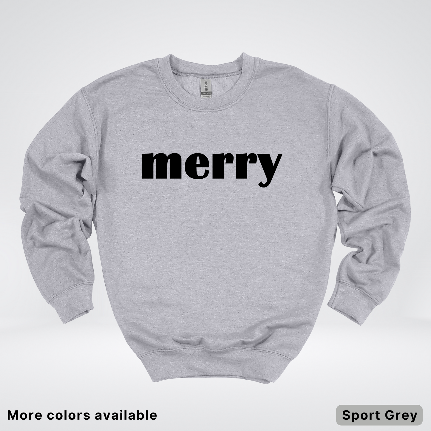 Merry - Black Design - Crewneck