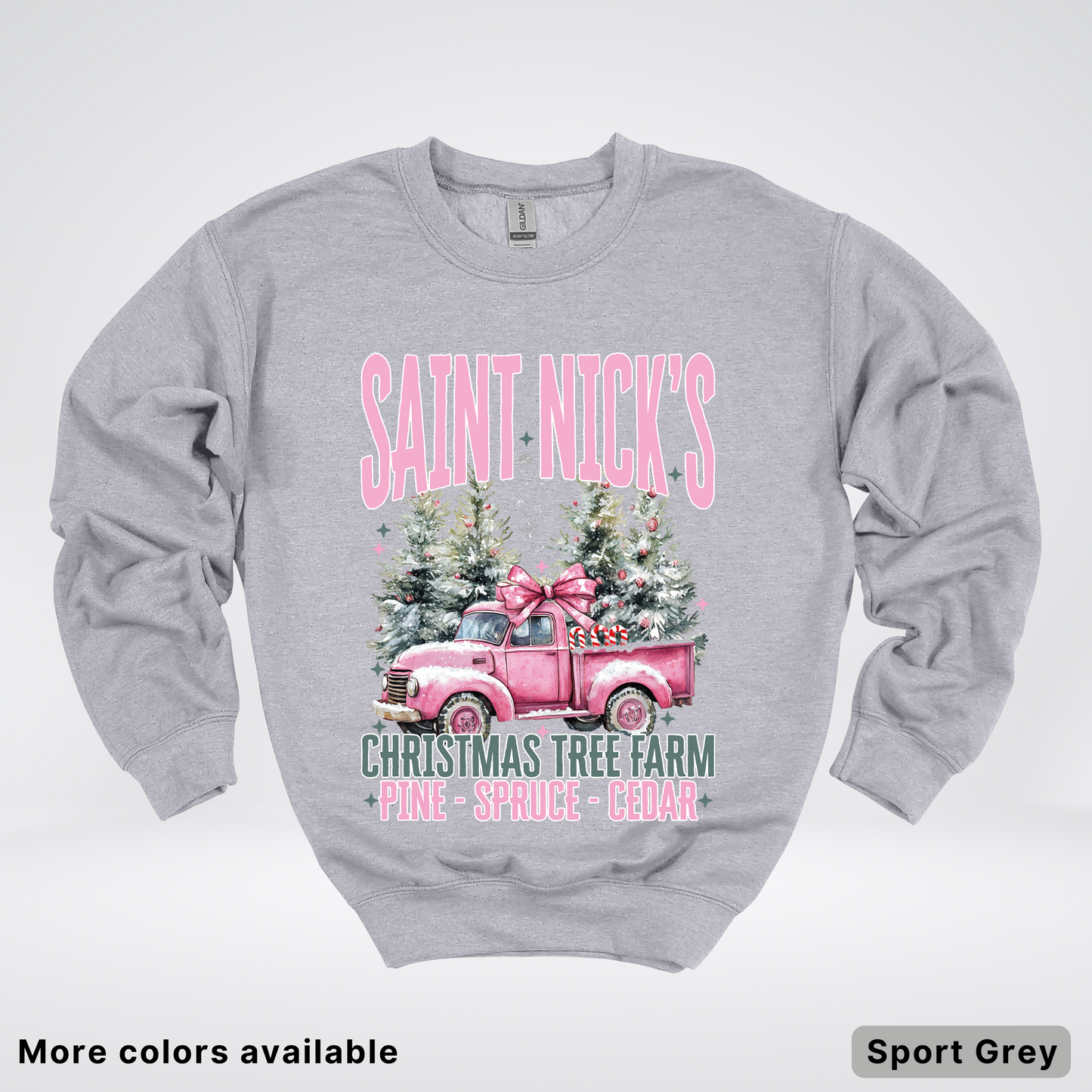 Saint Nick's Christmas Tree Farm - Crewneck Sweatshirt