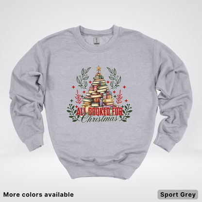 All Booked For Christmas - Crewneck Sweatshirt