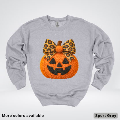 Coquette Crochet Pumpkin - Sweatshirt