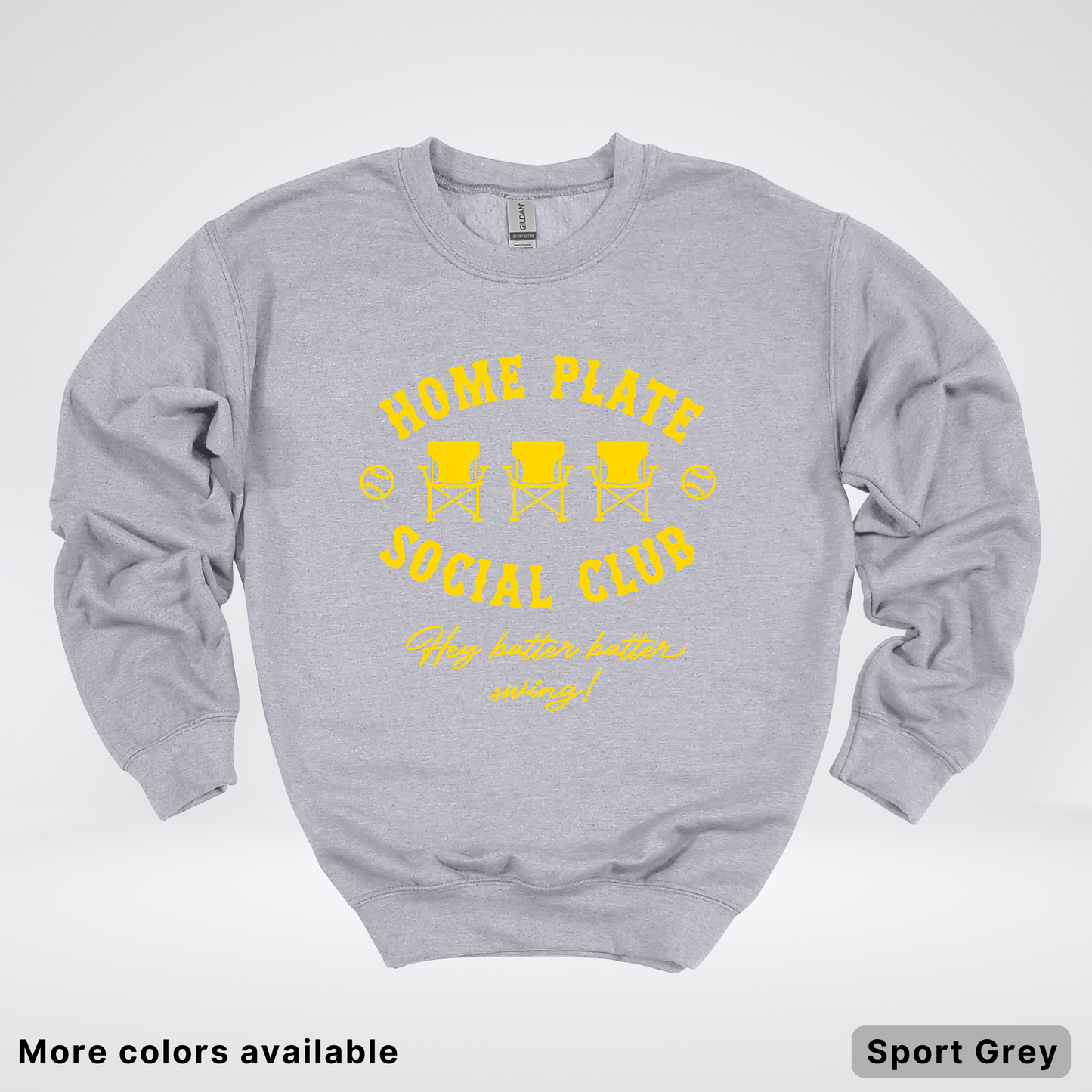 Home Plate Social Club – Gold Design - Crewneck