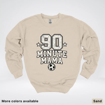 90 Minute Mama – Vintage Soccer Mom Crewneck Sweatshirt