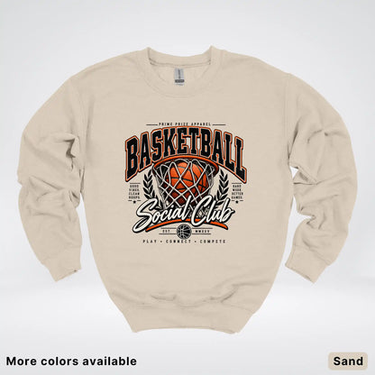 Basketball Social Club – Vintage Court Crewneck Sweatshirt