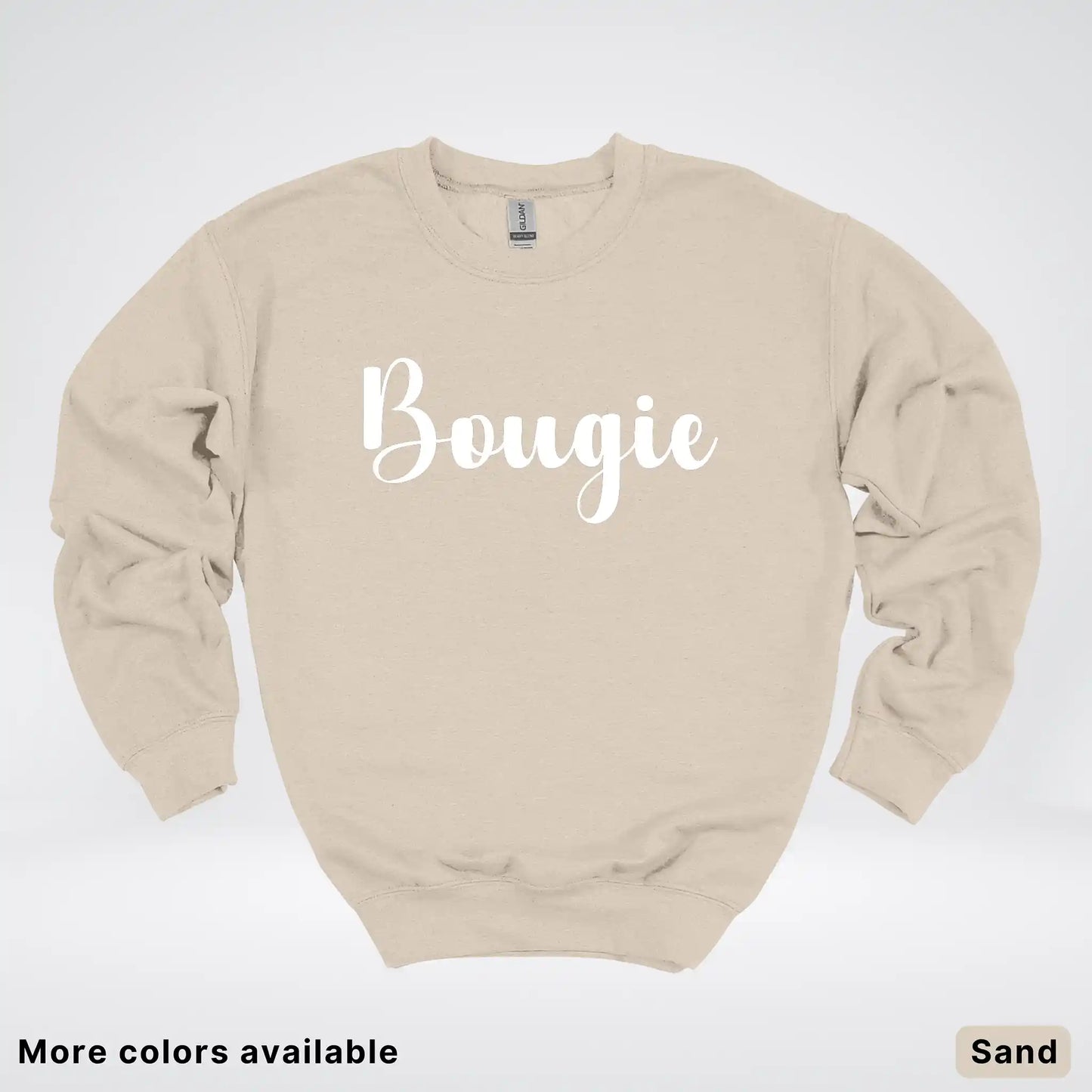 Bougie - White Design - Crewneck Sweatshirt