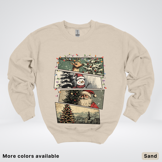 Retro Holiday Collage - Crewneck
