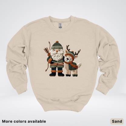 Hook Yard Faux Woodland Christmas Duo - Crewneck Sweatshirt