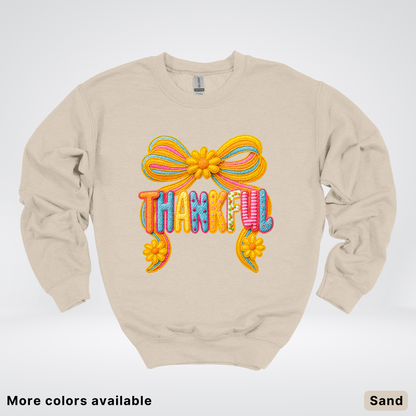 Thankful Crochet Style Fall - Sweatshirt
