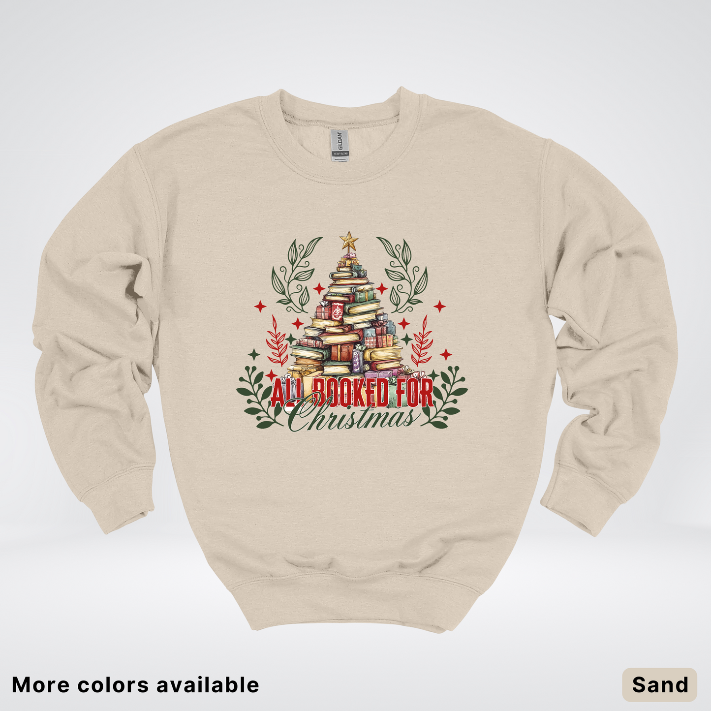 All Booked For Christmas - Crewneck Sweatshirt