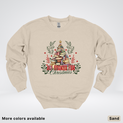 All Booked For Christmas - Crewneck Sweatshirt