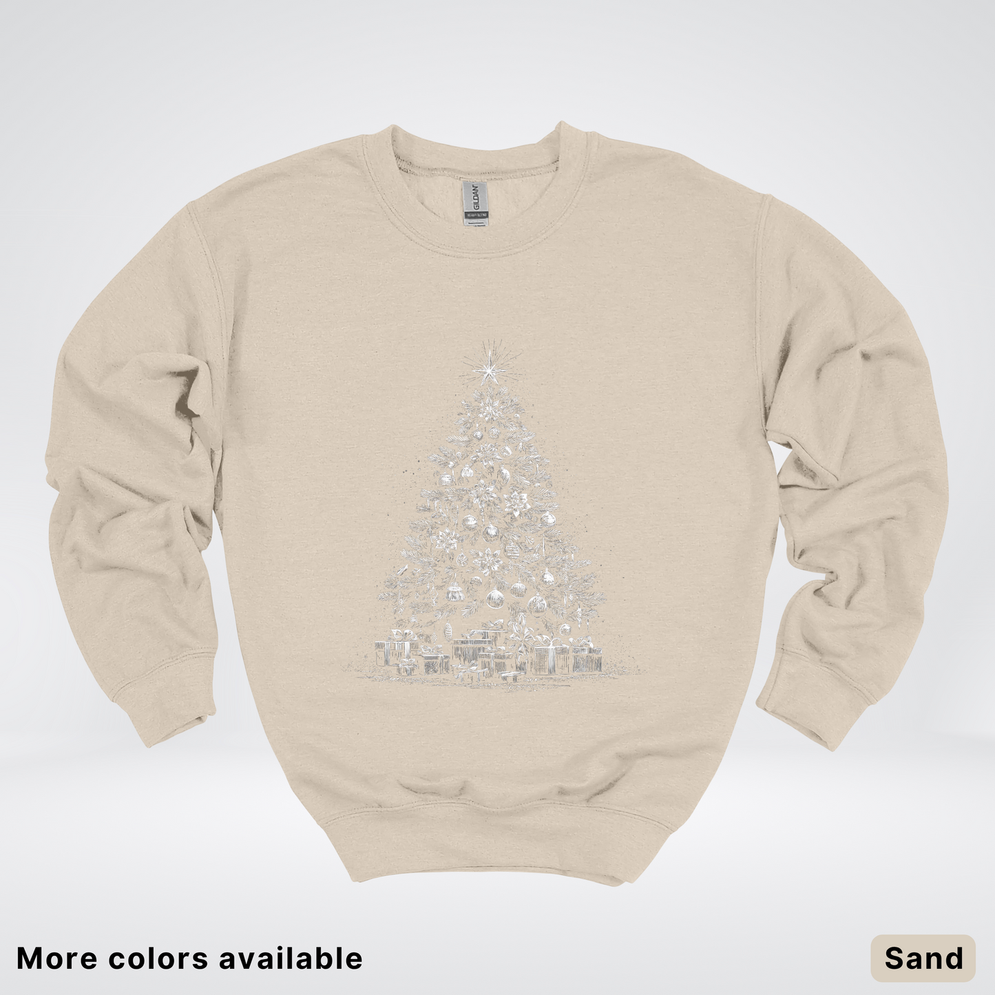 Classic Christmas Tree with Gifts - Crewneck Sweatshirt
